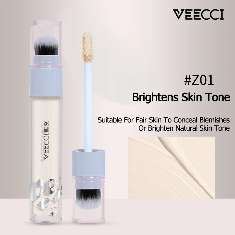 VEECCI Concealer Thin Fits Well Does Not Get Stuck Comes With Brush Head Easy To Use 3.8g