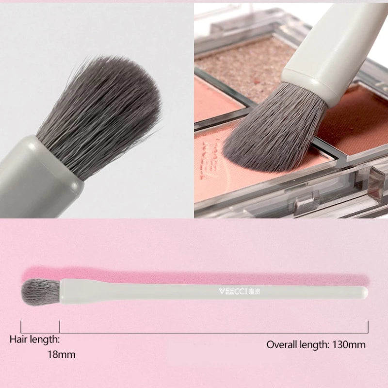 VEECCI Cosmetic Brush Set With Belt Storage Bag (5 Pcs)