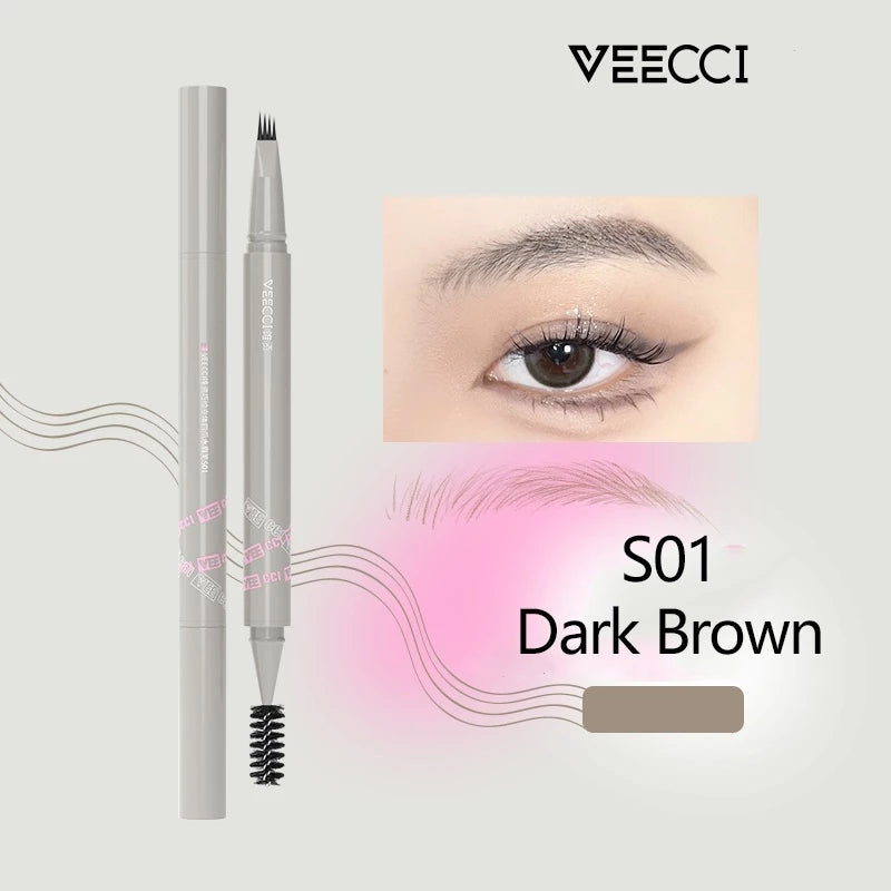 VEECCI Four-claw Eyebrow Pencil Waterproof Sweatproof Non-Smudge (0.55ml)