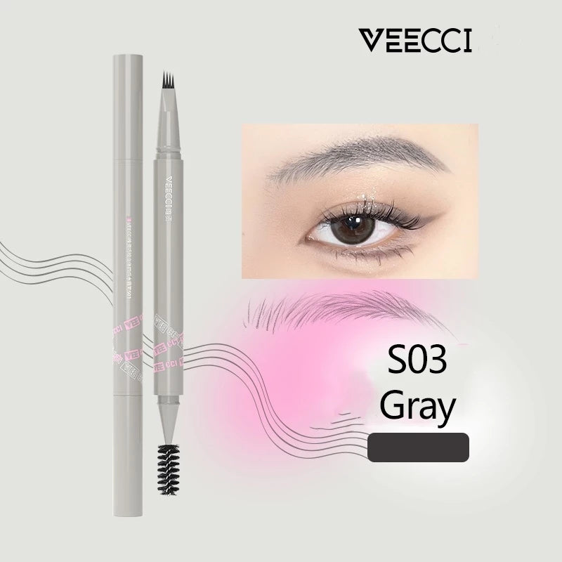VEECCI Four-claw Eyebrow Pencil Waterproof Sweatproof Non-Smudge (0.55ml)