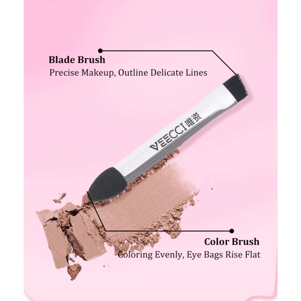 VEECCI Eyeshadow Bring Brush Painting Eye Bags Eyebrow Versatile 3 Textures - 5 Colors (4g)