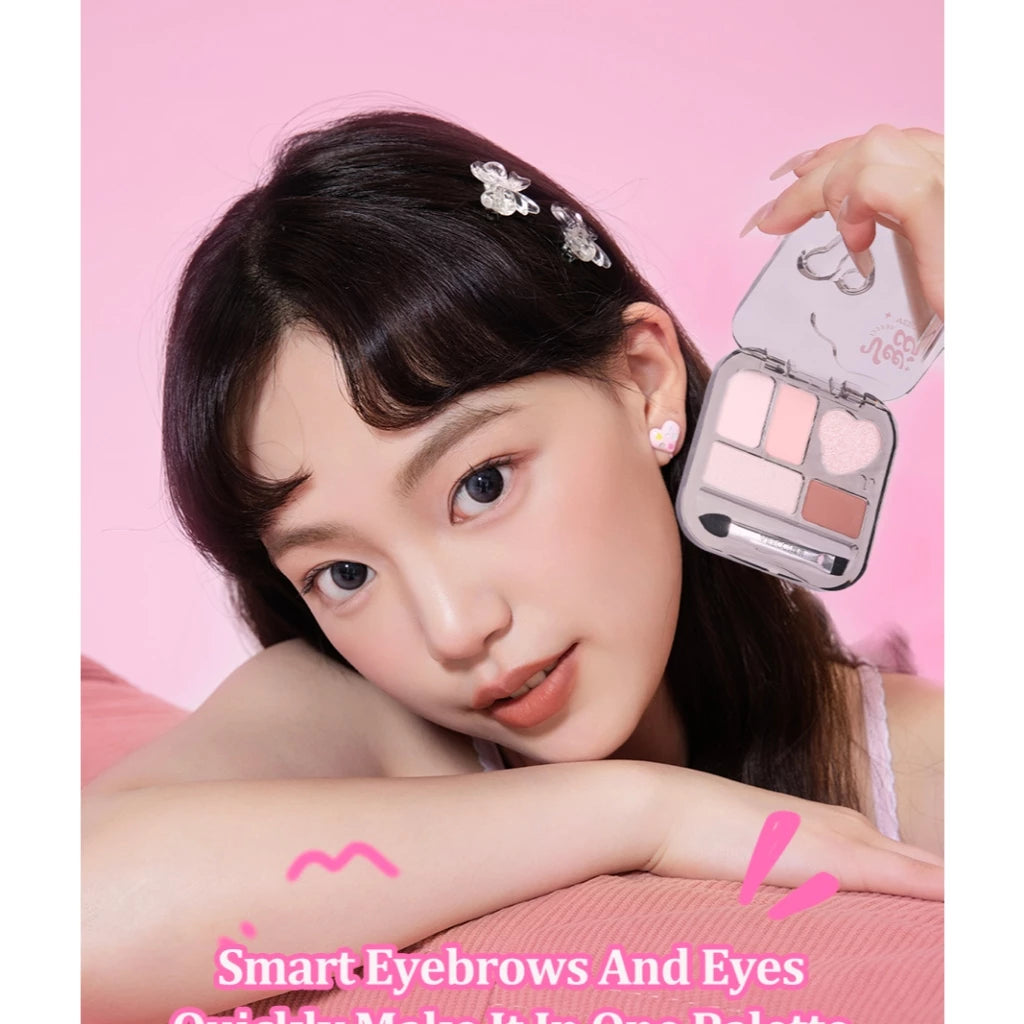 VEECCI Eyeshadow Bring Brush Painting Eye Bags Eyebrow Versatile 3 Textures - 5 Colors (4g)