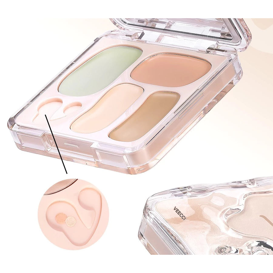 VEECCI Four Color Concealer Plate BB Cream Makeup Fundation