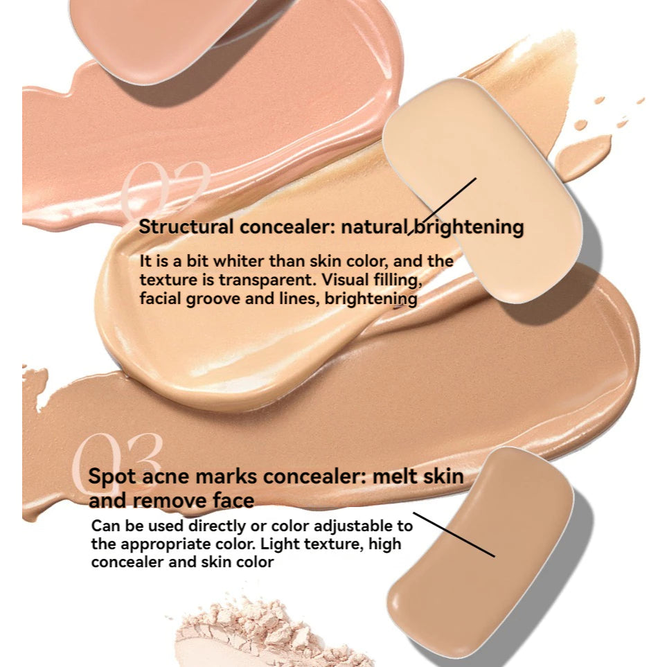 VEECCI Four Color Concealer Plate BB Cream Makeup Fundation