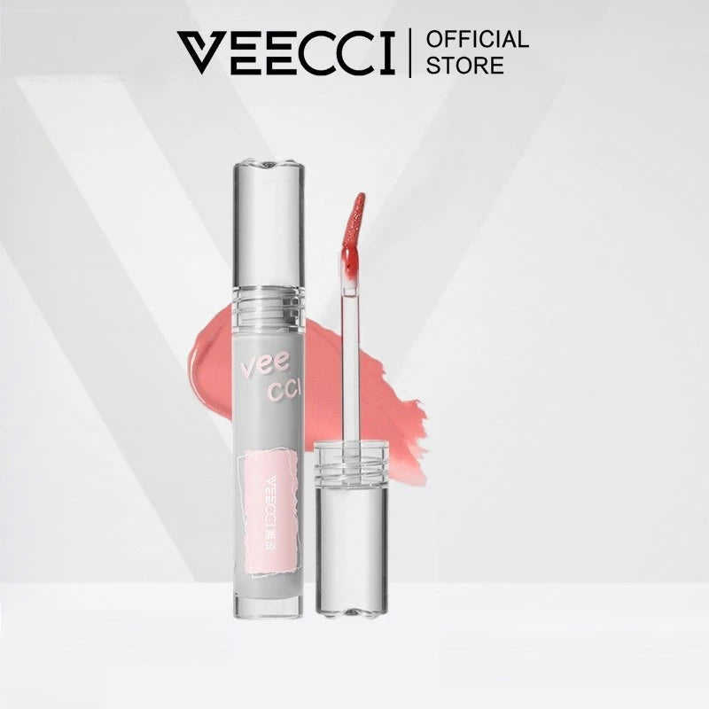 VEECCI Lip Gloss Glossy Non-Stick Long-Lasting Moisturizing Brightens Skin Tone (2g)