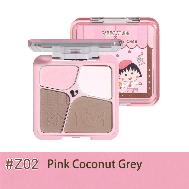 VEECCI x Chibi Maruko-chan Highlighter and Contour Palette 8.6g