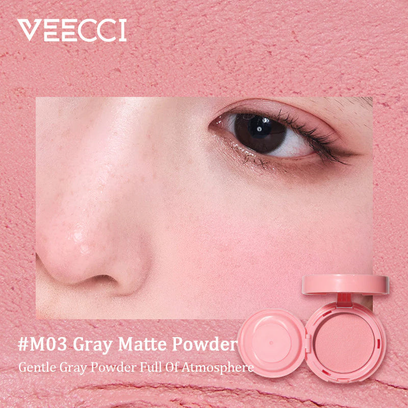 VEECCI X Chibi Maruko - Chan Blush Two Blush Paste Bring Powder Puff 3d Face Multipurpose Nature Blush Three Colors 3g/4.2g