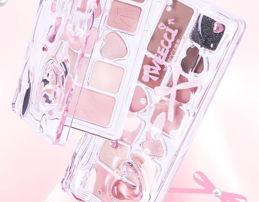 veecci Ribbon Fantasy Eleven Color Eyeshadow Palette: a low-saturation, decongesting tool for a full-face look in one palette!