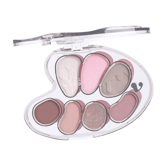 VEIZZICCI The Great Artist Eyeshadow Matte Shimmer Seven Colors Multipurpose Portable Eye Shadow Palette 6.5g（副本）