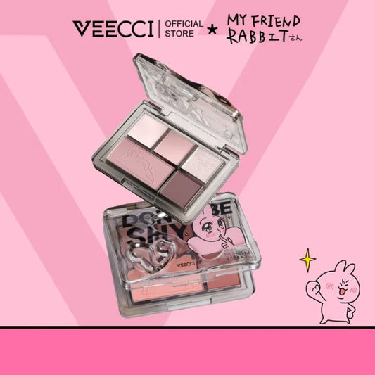 VEECCI Eye Shadow Rabbit Heart Matte Pearl Pink - 5 Color (5.2g)