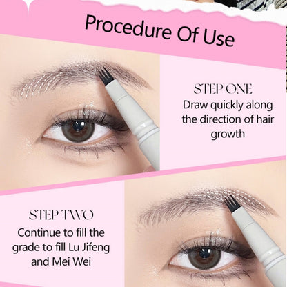 VEECCI Four-claw Eyebrow Pencil Waterproof Sweatproof Non-Smudge (0.55ml)