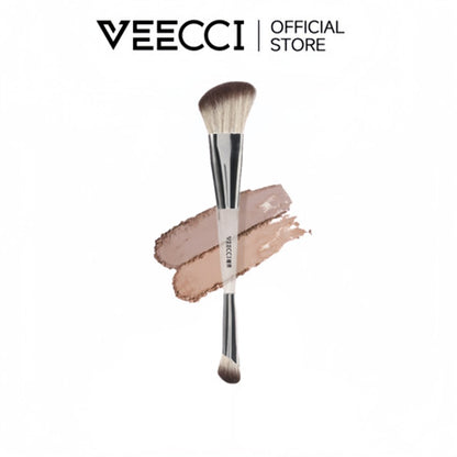 VEECCI Light Shadow Sculpting Dual Head Grooming Brush Contour Makup Brush