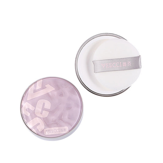 VEECCI Loose Powder Oil Control Matte Waterproof Lasting 8 Hour with Face Powder Puff 6.5g