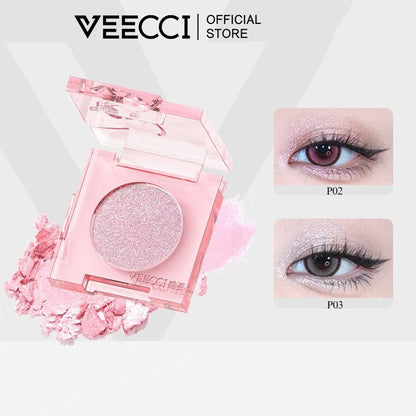 VEECCI Sponge Bob Eye Shadow Palette Monochrome Glitter Long-Lasting Waterproof (2g)