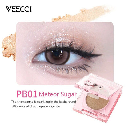 VEECCI Sponge Bob Eye Shadow Palette Monochrome Glitter Long-Lasting Waterproof (2g)