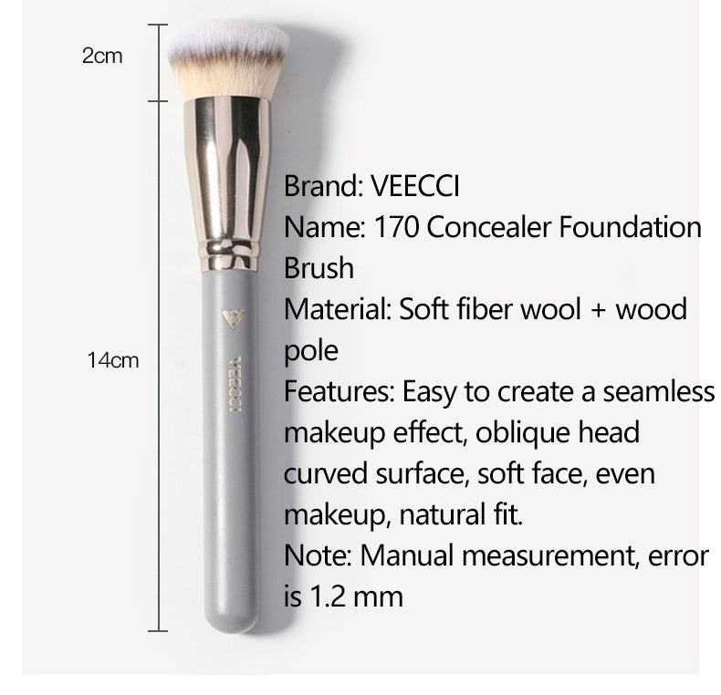 VEECCI Makeup Brush Concealer Brush Foundation Without Brush Marks Super Easy To Use Do Not Eat Powder Novice Soft Hair 1 Stick