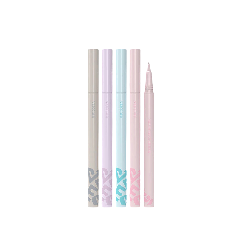 VEECCI Liquid Eyeliner & Silkworm Pencil 0.005mm Fine Tip Quick-dry Evenly Pigmented 0.55m