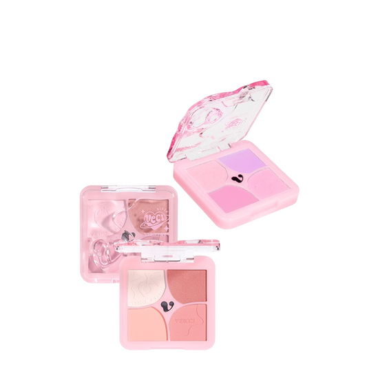 VEECCI Powder Blusher Highlight 4 in 1 Cream Matte Multi Purpose (6g)