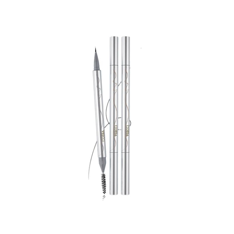 VEECCI Eyebrow Pencil Ultra Fine Brush Double Head Smooth Long Lasting Tint Natural 0.45ml