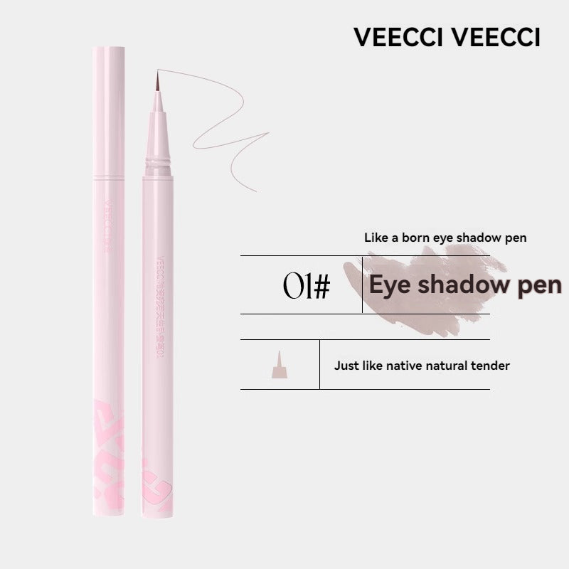 VEECCI Liquid Eyeliner & Silkworm Pencil 0.005mm Fine Tip Quick-dry Evenly Pigmented 0.55m