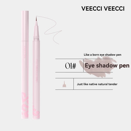 VEECCI Liquid Eyeliner & Silkworm Pencil 0.005mm Fine Tip Quick-dry Evenly Pigmented 0.55m