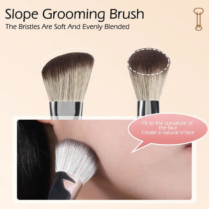 VEECCI Light Shadow Sculpting Dual Head Grooming Brush Contour Makup Brush