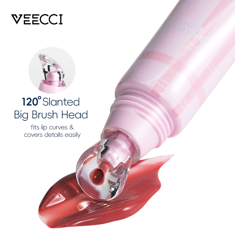 VEECCI Water-Lock Lip Glaze: Glassy, Non-Sticky Shine with a DIY Pendant Hole