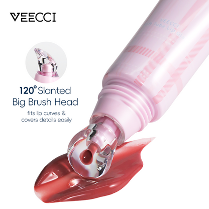VEECCI Water-Lock Lip Glaze: Glassy, Non-Sticky Shine with a DIY Pendant Hole