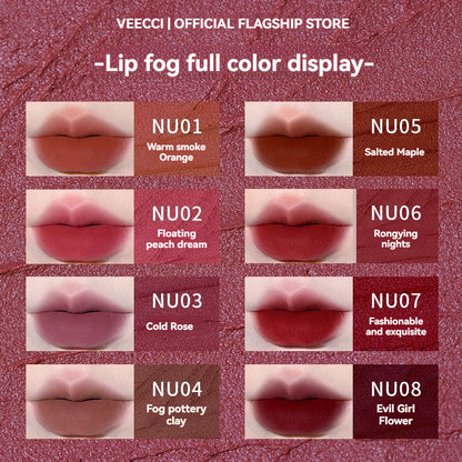 VEECCI Lip Glaze & Lip Mud Lipmatte Makeup Moisturizing Long Lasting Beauty -8 color