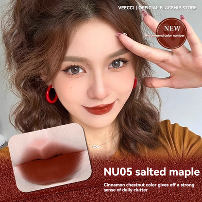 VEECCI Lip Glaze & Lip Mud Lipmatte Makeup Moisturizing Long Lasting Beauty -8 color