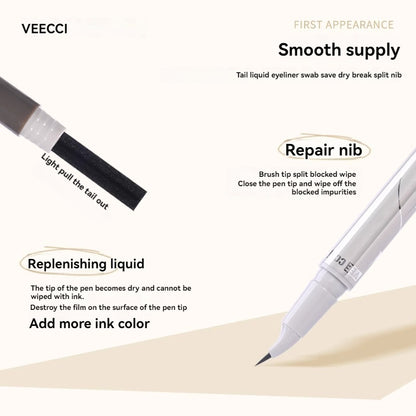 VEECCI 15° Quick-Drawing Triangle Eyeliner Pen