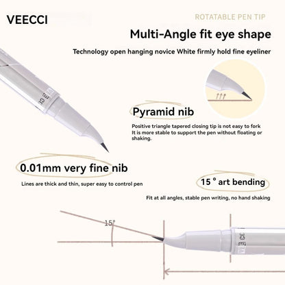 VEECCI 15° Quick-Drawing Triangle Eyeliner Pen