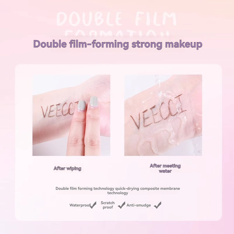 VEECCI Liquid Eyeliner & Silkworm Pencil 0.005mm Fine Tip Quick-dry Evenly Pigmented 0.55m