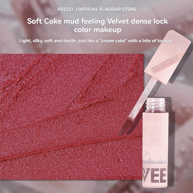 VEECCI Lip Glaze at Lip Mud Lipmatte Makeup Moisturizing Long Lasting Beauty -8 kulay