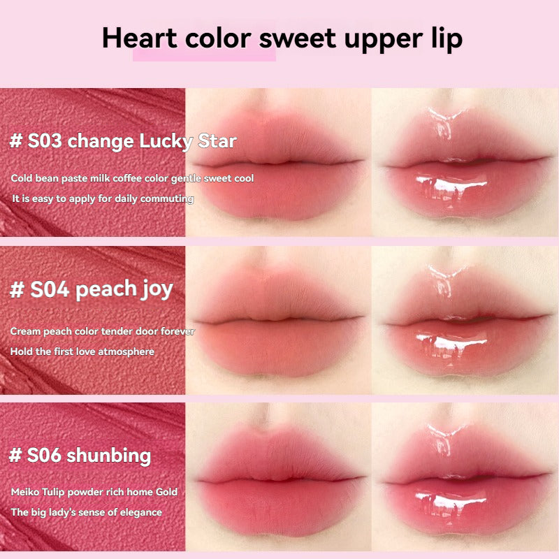 VEECCI Double-Head Lip Glaze with silicone lip brush Sweetheart Cat lip gloss Series