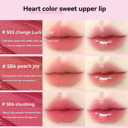 VEECCI Double-Head Lip Glaze with silicone lip brush Sweetheart Cat lip gloss Series