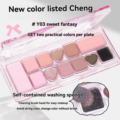 VEIZZICCI Ribbon Fantasy Eye Shadow Plate Lasting Glitter - 11 Colors