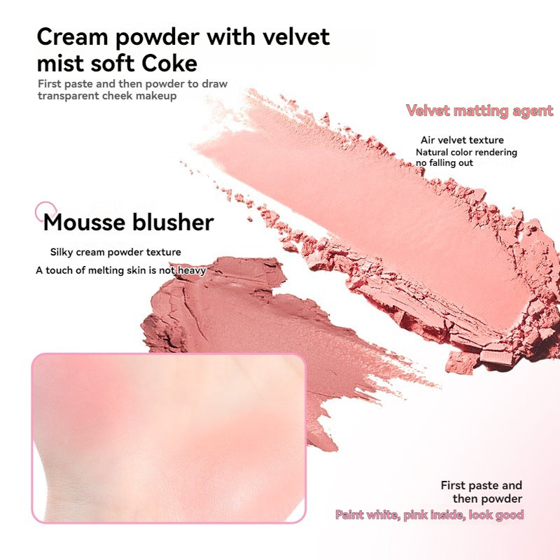 VEECCI Powder Blusher Highlight 4 in 1 Cream Matte Multi Purpose (6g)