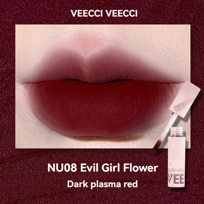 VEECCI Lip Glaze & Lip Mud Lipmatte Makeup Moisturizing Long Lasting Beauty -8 color