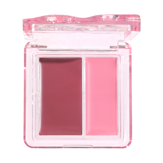 VEECCI Two Color Watershine Powder Blusher Cream Moisturizing Skin Sticking Sweet Girl Watershine Powder Blusher Is Not Easy To Take Off