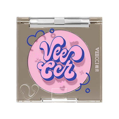 VEECCI Powder Blush Lightweight Smooth Blendable Long-lasting All-Day Face Enhancing Makeup Color