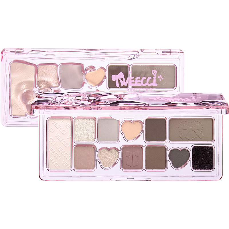 VEECCI Ribbon Fantasy Eye Shadow Plate Glitter Tahan Lama - 11 Warna