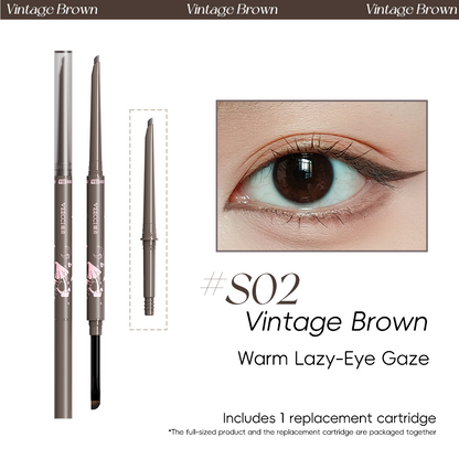 VEECCI Eyeliner Gel Texture Double-ended Smooth Not Easy To Smudge Waterproof and Sweat-proof 60mg