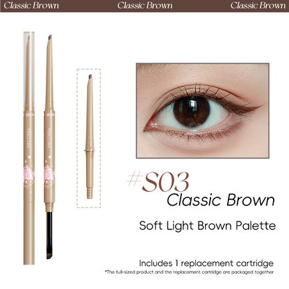 VEECCI Eyeliner Gel Texture Double-ended Smooth Not Easy To Smudge Waterproof and Sweat-proof 60mg