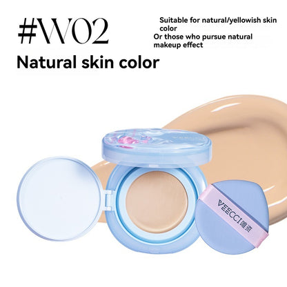 VEECCI Second-Skin Cushion Foundation – Natural Glow, Lightweight & Long Wear