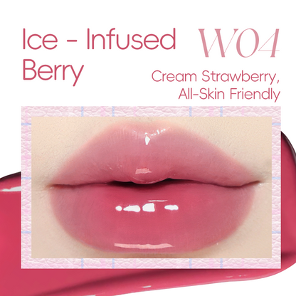 VEECCI Water-Lock Lip Glaze: Glassy, Non-Sticky Shine with a DIY Pendant Hole