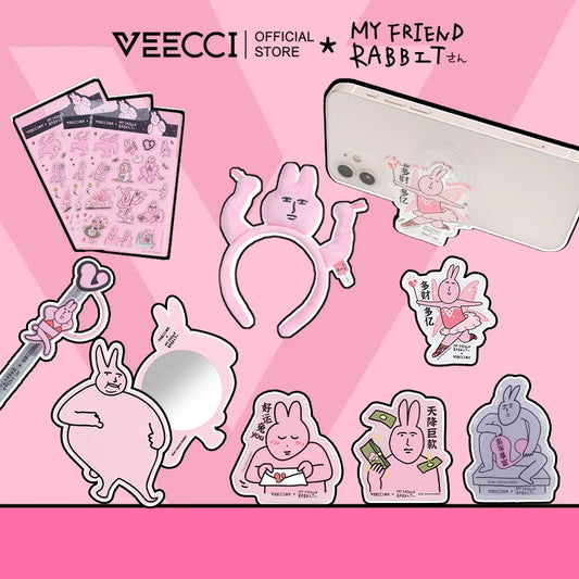 VEECCI*MY FRIEND RABBIT Headbands, mirrors, stickers, refrigerator magnets and other peripherals