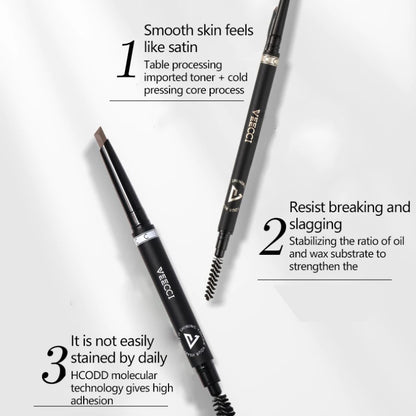 VEECCI Extremely Fine Diamond Shaped Eyebrow Pencil Waterproof Long-Lasting And Sweat Resistant