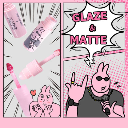 VEECCI Friend Rabbit Lip Glaze With Double Head Waterlight Moisturizing (4g)