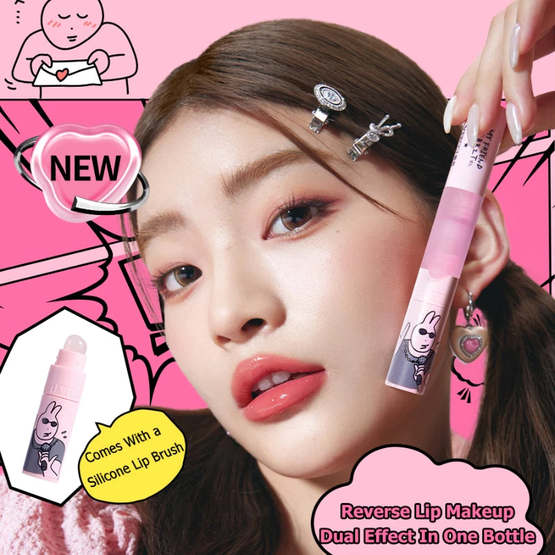 VEECCI Friend Rabbit Lip Glaze With Double Head Waterlight Moisturizing (4g)